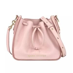 Marc Jacobs Peach Orange Pink Small Leather Mini Bucket/Shoulder Bag